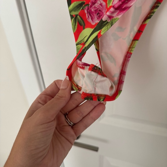 Zara Floral Bodysuit - Orange and Pink - Picture 6 of 6